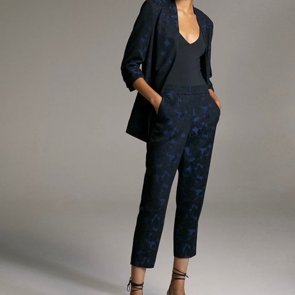 Babaton Conan Jacquard Mid Rise Slim Fit Pants.